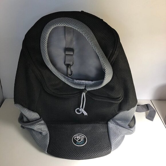 Petyf Pet Backpack Black Cat Dog carrier backpacking #2452 - Picture 2 of 6